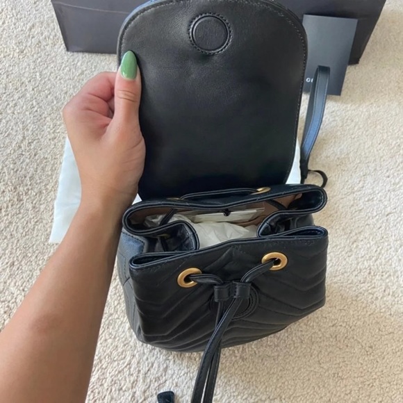 gucci mini marmont backpack Amazon.com: Gucci, Pre-Loved Leather GG Small, Red : Amazon Luxury updated with a metallic GG applique and matching shoulder strap GG Marmont Lambskin Mini Backpack